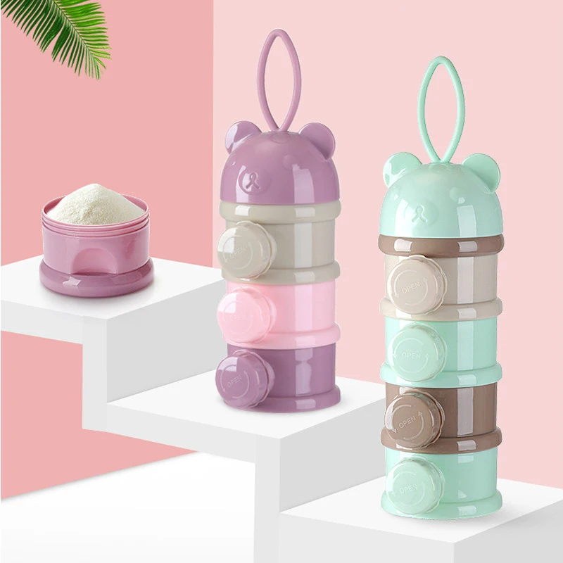 Baby Food Hero - Verwijderbare Baby Melkpoeder Opbergdoos Baby Vier