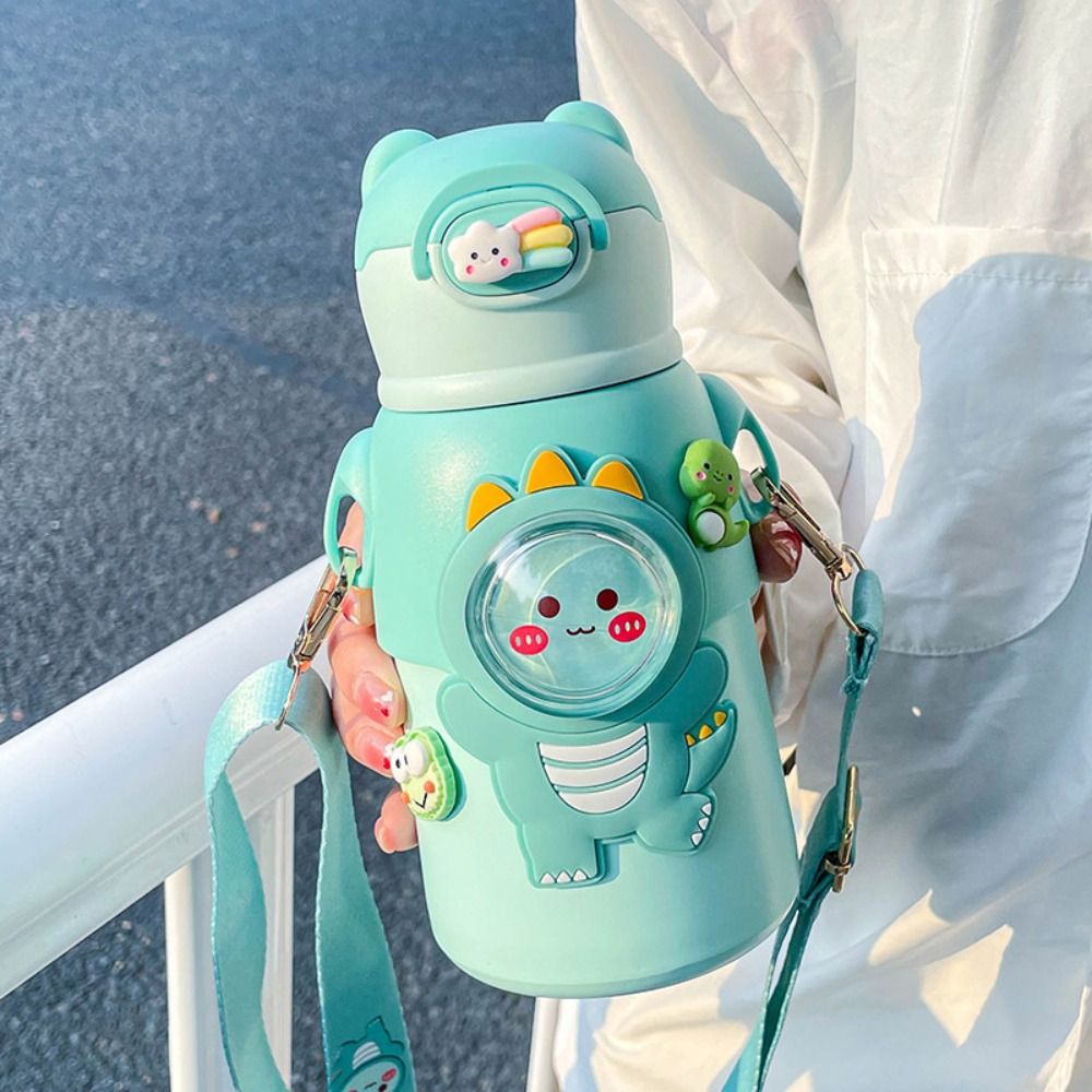 Baby Food Thermos - Schattige cartoonbeer kinder thermosfles van roestvrij