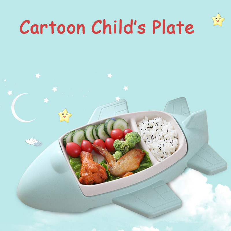 Baby Food With Fiber - Creatieve Cartoon Auto Vliegtuig Kind Multifunctionele