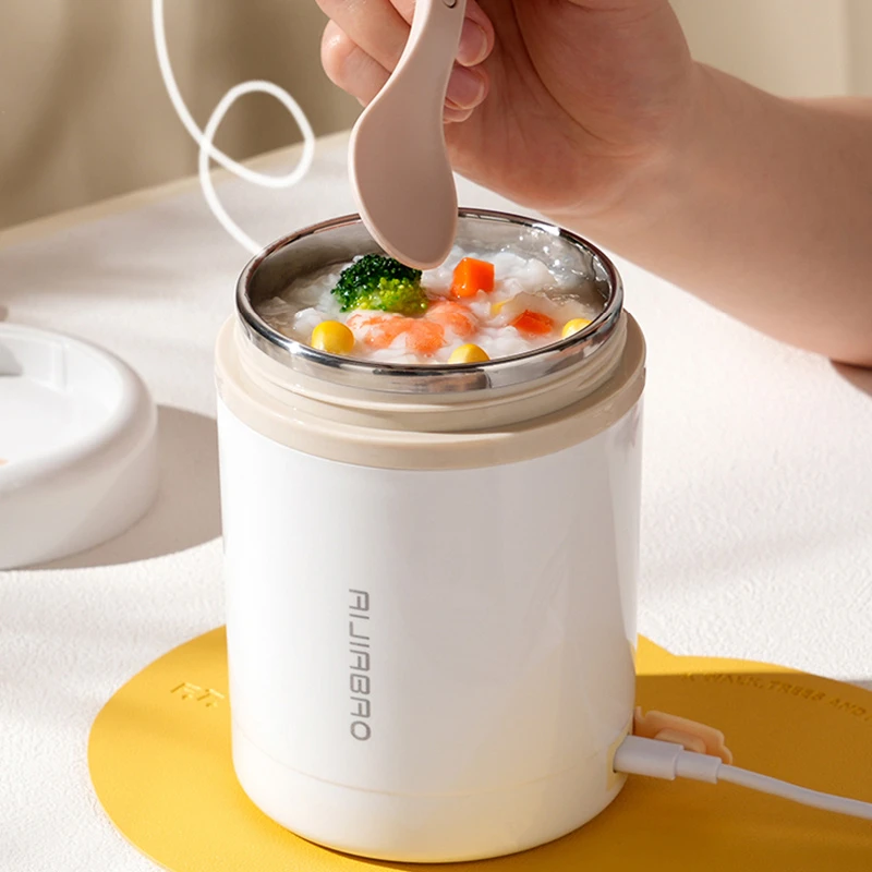 Baby Food Thermos - 600ML USB Elektrische Verwarming Lunchbox Draagbare