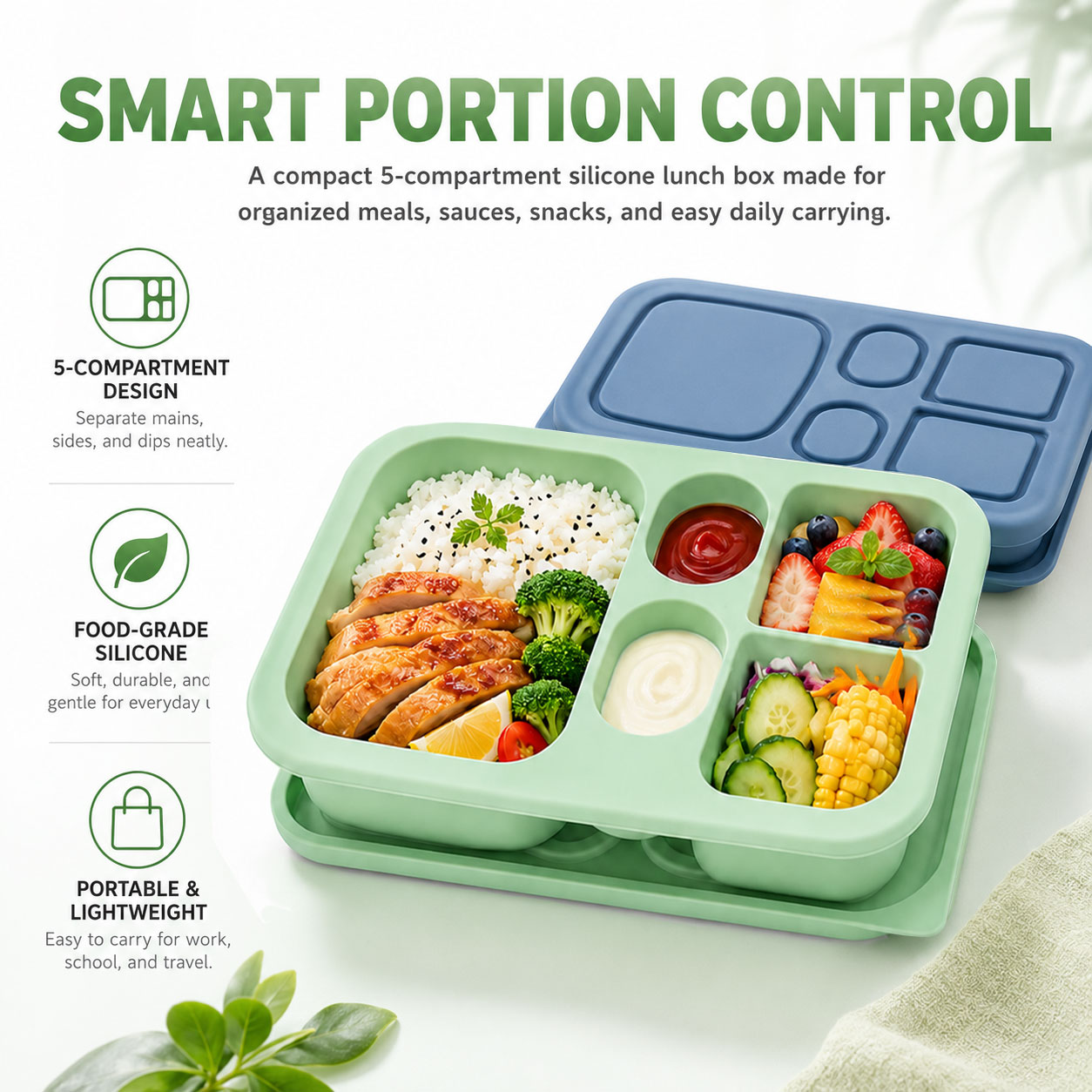 Draagbare siliconen Bento lunc - Baby Food Hero recensie en prijs