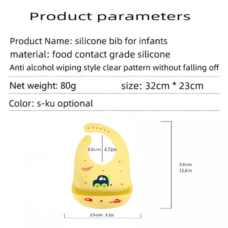 Siliconen babyvoedingsslab Wat - Feeding Baby Food recensie en prijs