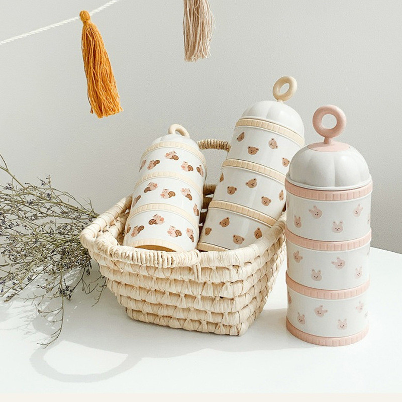 Schattige beer melkpoeder doos - Baby Food Hero recensie en prijs