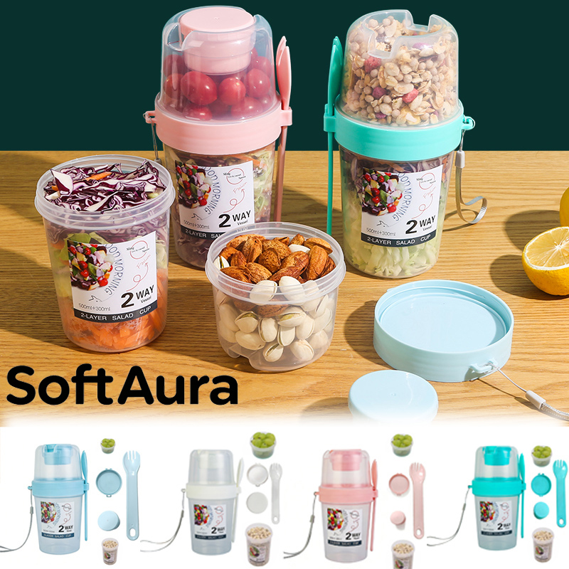 SoftAura Ontbijt To Go Bekers  - Baby Food Thermos recensie en prijs